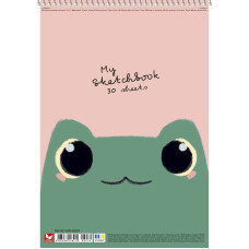 Альбом для малювання "Школярик" А4/30арк./PB-SC-030-8039/ спіраль, 120г/м2, УФ-лак (9/63)