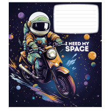 Зошит уч. "Star" 12арк. == /3496L/ "I need my space" виб УФ-лак (хлопчик) (30/360)