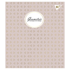 Зошит уч. "YES" 24арк.== /766858/ "Geometric" мат. ВДЛ+ УФ-спл+Pantone Gold (10/160)