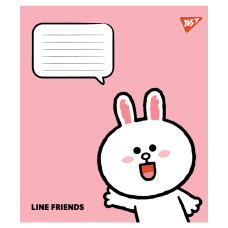 Зошит уч. "YES" 12арк.// /767647/ "Line Friends Stylish" (25/500)