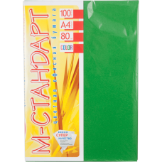 Папір кольоровий "М-Стандарт" A4 темний (80г) dark green /47А/ (100арк)
