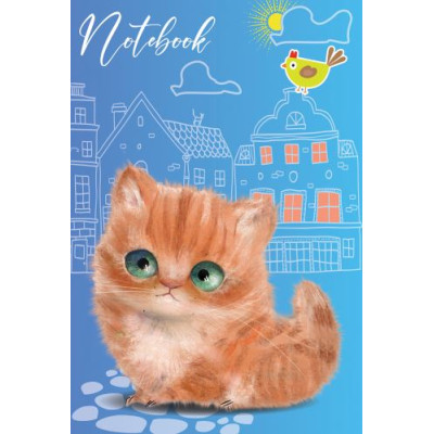 Блокнот А6/176арк. "Рюкзачок" /ТП-10/ «CUTE CATS», тв. лам.обкл., # 60г/м2, мікс (1/10)