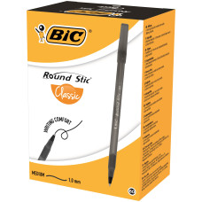 Ручка кулькова "BIC" Round Stic /920568/ чорна (60/540)