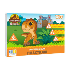 Пластилін 8 кол. 160г "Yes" /540728/ JURASSIC WORLD (1/30)