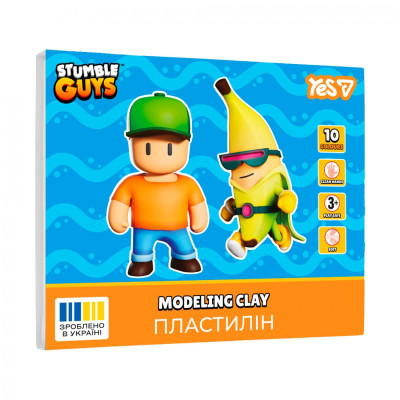 Пластилін 10 кол .200г "Yes" /540723/ Stumble Guys (1/14)