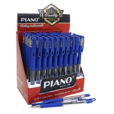 Ручка масляна "PIANO" /РТ-350-BL/ синя, грип (50/2400) Ручка масляна "PIANO" /РТ-350-BL/ синя, грип (50/2400)