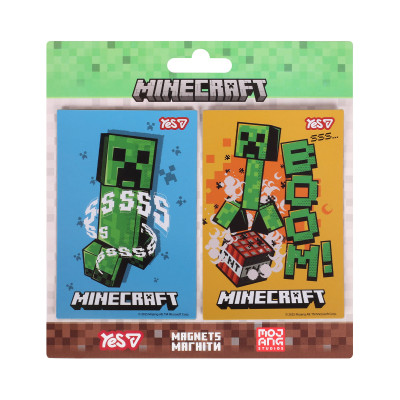 Магніти "YES" /708553/  "Minecraft", 6х9 см, 2 шт (1/10/500)