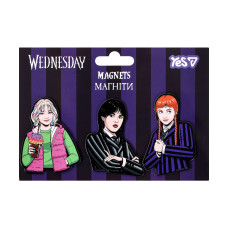 Магніти фігурні "YES" /708815/   "Wednesday", 3 шт (1/10/500)