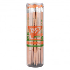 Олівець пр. "YES" /280622/ трикутний з ласт. у пл. тубі "ECO Pencil Erudite", 36 шт/уп (36/432)