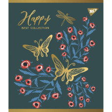 Зошит уч. "YES" 48арк.# /766873/ "Happy" мат. ВДЛ+ УФ-виб+Pantone Gold (5/100)