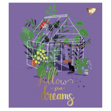 Зошит уч. "YES" 48арк.== /766888/ "Follow your dreams" мат. ВДЛ+ УФ-виб+Pantone Gold (5/100)