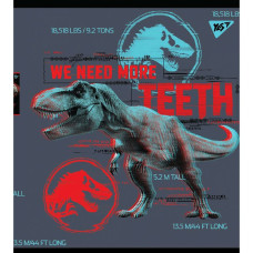 Зошит уч. "YES" 48арк.# /765325/ "Jurassic world. Science gone wrong"  Ірідіум+гібр.виб.лак (5/100)