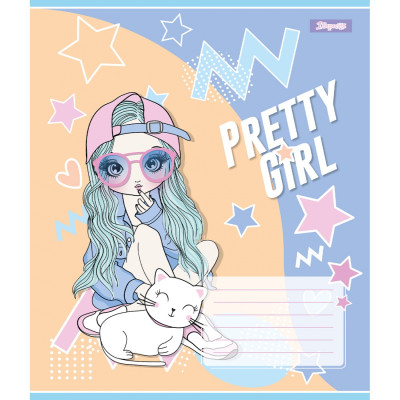 Зошит уч. "1В" 12арк.# /767189/ "Pretty girl" (25/500)