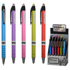 Ручка масляна автомат "PIANO" PB-165-С "Color" синя, кол.корпус (24) Ручка масляна автомат "PIANO" PB-165-С "Color" синя, кол.корпус (24)