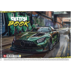 Альбом для малювання "Школярик" А4/30арк./PB-SC-030-8029/ спіраль, 120г/м2, УФ-лак (9/63)