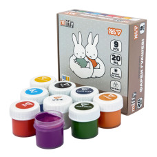 Гуаш "YES" 9 кол. 20 мл /230445/ Miffy (1/18)
