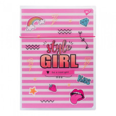 Зошит А4/48 # скоба "YES" /764429/ у пласт. папці з малюнком "STYLE GIRL PINK" (1/40) Зошит А4/48 # скоба "YES" /764429/ у пласт. папці з малюнком "STYLE GIRL PINK" (1/40)