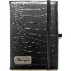 Блокнот на гумці "Bourgeois" А5/120 шкірзам Тв.обкл. /N9701/ вн.бл.70г, # (1/30)