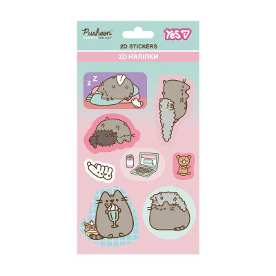 Наліпки 2D "YES" /708841/ "Pusheen" (1/10)