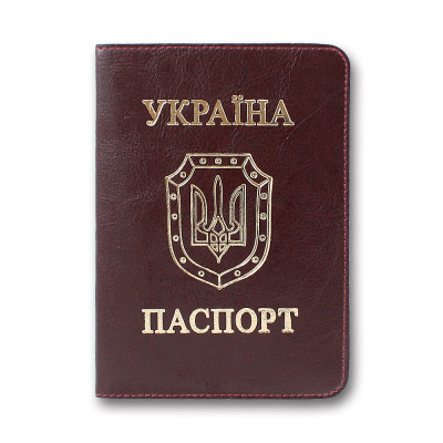 Обкладинка Паспорт "Бріск" /ОВ-8/   Sarif бордо 100*135  (1/5)