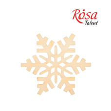 Заготовка "Rosa Talent" "Сніжинка 10" /260/ 4шт, фанера, Д:8см Заготовка "Rosa Talent" "Сніжинка 10" /260/ 4шт, фанера, Д:8см