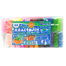 STOCK Маса для ліплення "JO" /34SL7720-24/ супер легка 24кол*15г+ стеки, OPP (1/96)