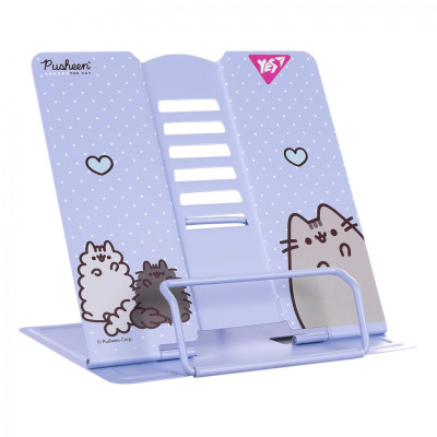 Підставка для книжок металева "Yes" /470523/ "Pusheen", фіолетова (1/24)