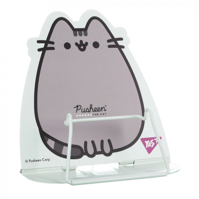 Підставка для книжок металева "Yes" /470527/  фігурна "Pusheen" блакитна (1/40/80)