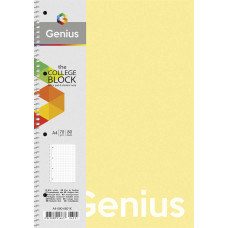 Зошит А4/80арк. "Genius" спіраль /А4-080-6801K/ ##, пластик 0,5 мм, 70 г/м2, заокруглені кути (4/40)