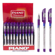 Ручка масляна "PIANO" /PT-195-C/ "Classic " фіолетова, грип (50) Ручка масляна "PIANO" /PT-195-C/ "Classic " фіолетова, грип (50)