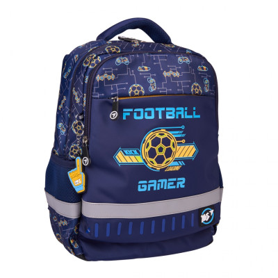 Рюкзак шкільний "YES" /559891/ S-52 Ergo Football Gamer 36*28*13см (1/10)