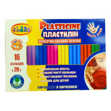 Пластилін "CLASS" "Чисті руки MAXI" 16 кол. /7647C/ восковий 320 гр.  (1/30)