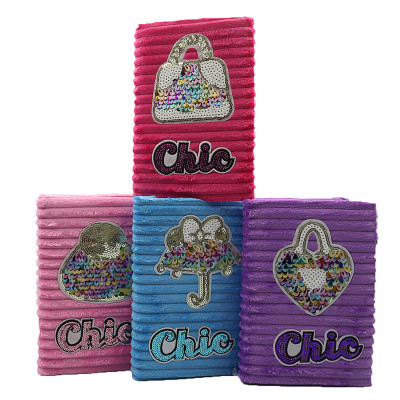 Блокнот пухнастий А5 "JO" /DSCN9762/ "Chic" == гр , мікс (1/24/144)