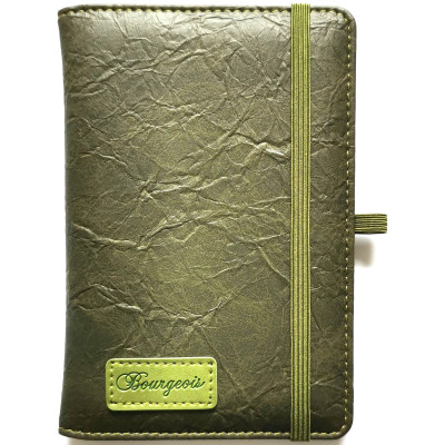 Блокнот на гумці "Bourgeois" А6/120 шкірзам Тв.обкл. /N9729/ вн.бл.70г, # (1/60)