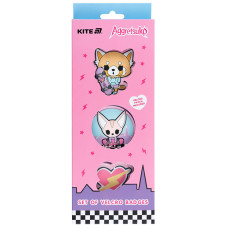 Нашивка "Kite /AR25-3012/ на липучці, 3 шт., 3012 Aggretsuko (1/30) Нашивка "Kite /AR25-3012/ на липучці, 3 шт., 3012 Aggretsuko (1/30)