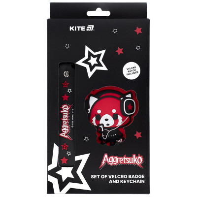 Набір нашивка та підвіска "Kite" /AR25-3010-2/ 2 шт., 3010-2 Aggretsuko (1/30)