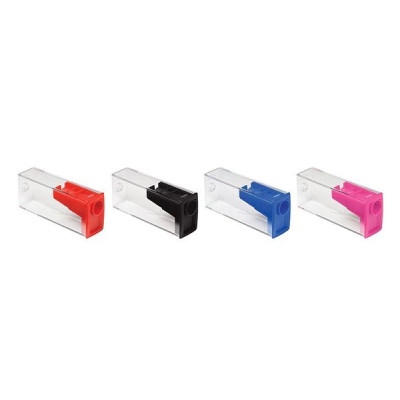 Точилка "Faber-Castell" /125LV/581526/ кольорова з прозорим контейнером (25)