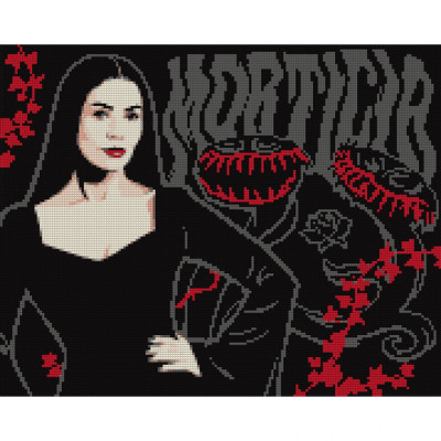 Алмазна мозаїка "SANTI" /955114/ "Wednesday. Mysterious Morticia", 40*50 см