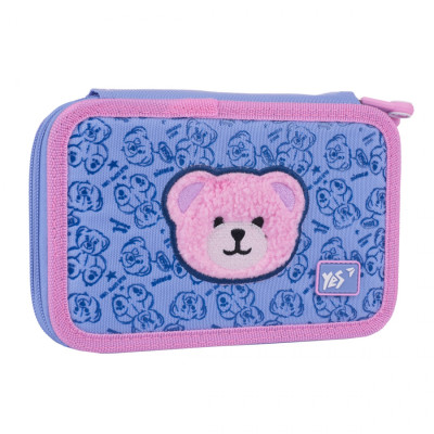 Пенал твердий "YES" /533636/ 2 відділ. HP-01 Cute Bear 13*21*4см (1/48)