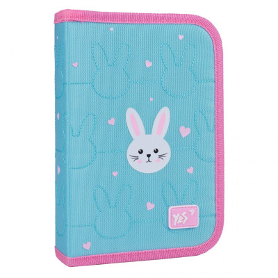 Пенал твердий "YES" /533625/ 1 відділ. з двома клапанами HP-04 Funny Bunny 13*21*4см (1/48)