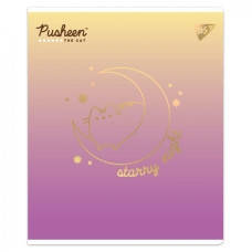 Зошит уч. "YES" 12арк.# /767493/ "Goldstar Pusheen" Софт тач, фольга золото (10/250)