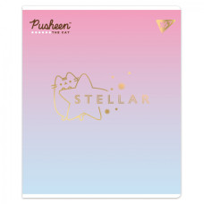 Зошит уч. "YES" 24арк.== /767544/ "Goldstar Pusheen" Софт тач, фольга золото (10/160)