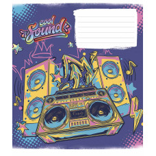 Зошит уч. "Genius" 24арк.# /3205K/ "Cool sound" виб.УФ-лак (нейт) (25/200)