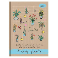 Блокнот А5/176арк "Рюкзачок" /ТП-2/ "TRENDY PLANTS" # тв/лам. обкл., 60г/м2, мікс (1/12)