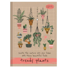 Блокнот А5/176арк "Рюкзачок" /ТП-2/ "TRENDY PLANTS" # тв/лам. обкл., 60г/м2, мікс (1/12)